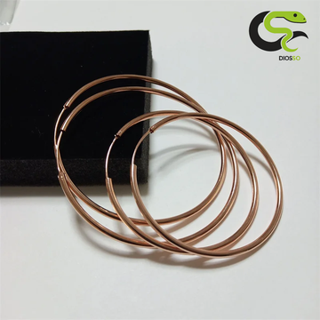 Sterling Silver Gold Hoop Earrings